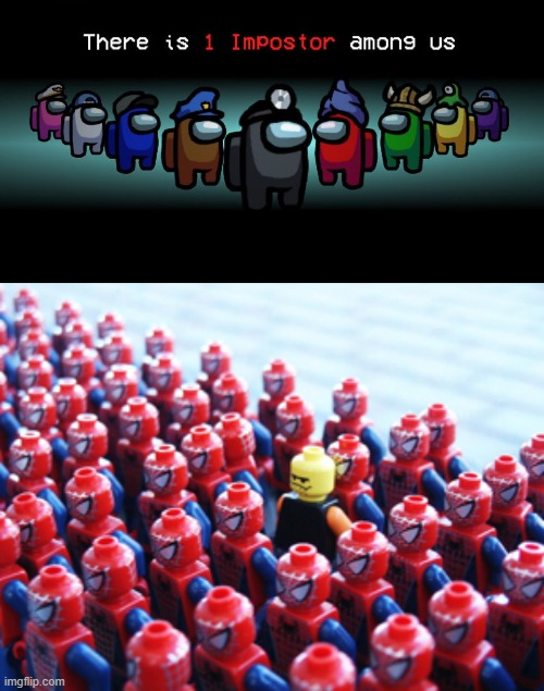one imposter among us | image tagged in odd one out,there is one impostor among us | made w/ Imgflip meme maker