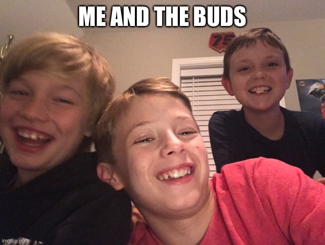 Face revel | ME AND THE BUDS | image tagged in funny | made w/ Imgflip meme maker