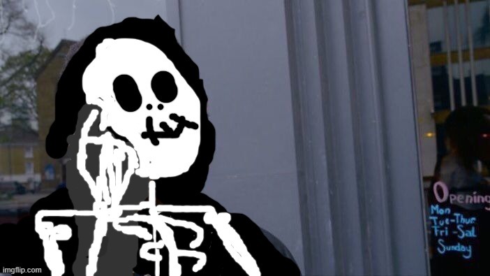 Drew by me :D | image tagged in roll safe think about it,memes,skeleton,spooktober | made w/ Imgflip meme maker