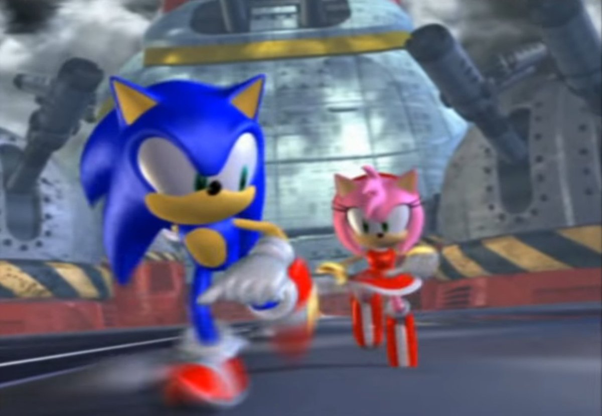 Amy Chasing Sonic Blank Meme Template