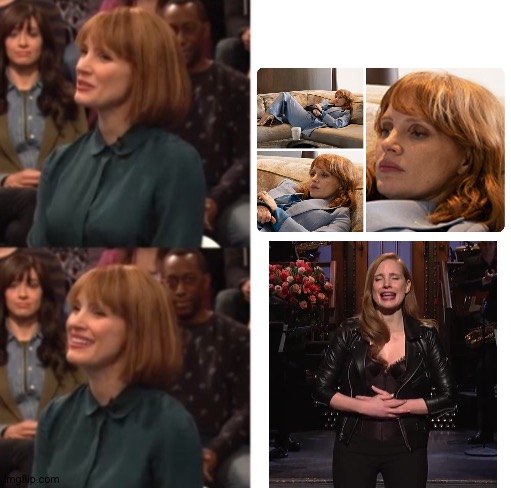 Laughing Is Better Than Being In Despair | image tagged in jessica chastain google talk | made w/ Imgflip meme maker