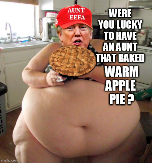 antifa | WERE YOU LUCKY TO HAVE AN AUNT THAT BAKED; WARM
APPLE 
PIE ? | image tagged in antifa,warm apple pie,wap,cardi b,trump,aunt | made w/ Imgflip meme maker