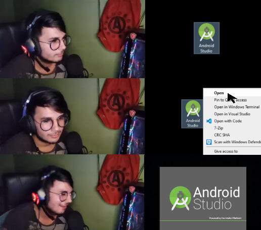 android studio Blank Meme Template