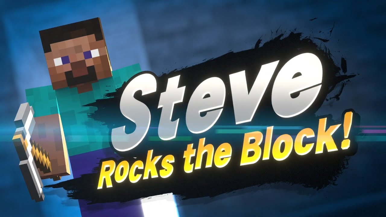 Steve in smash Blank Meme Template