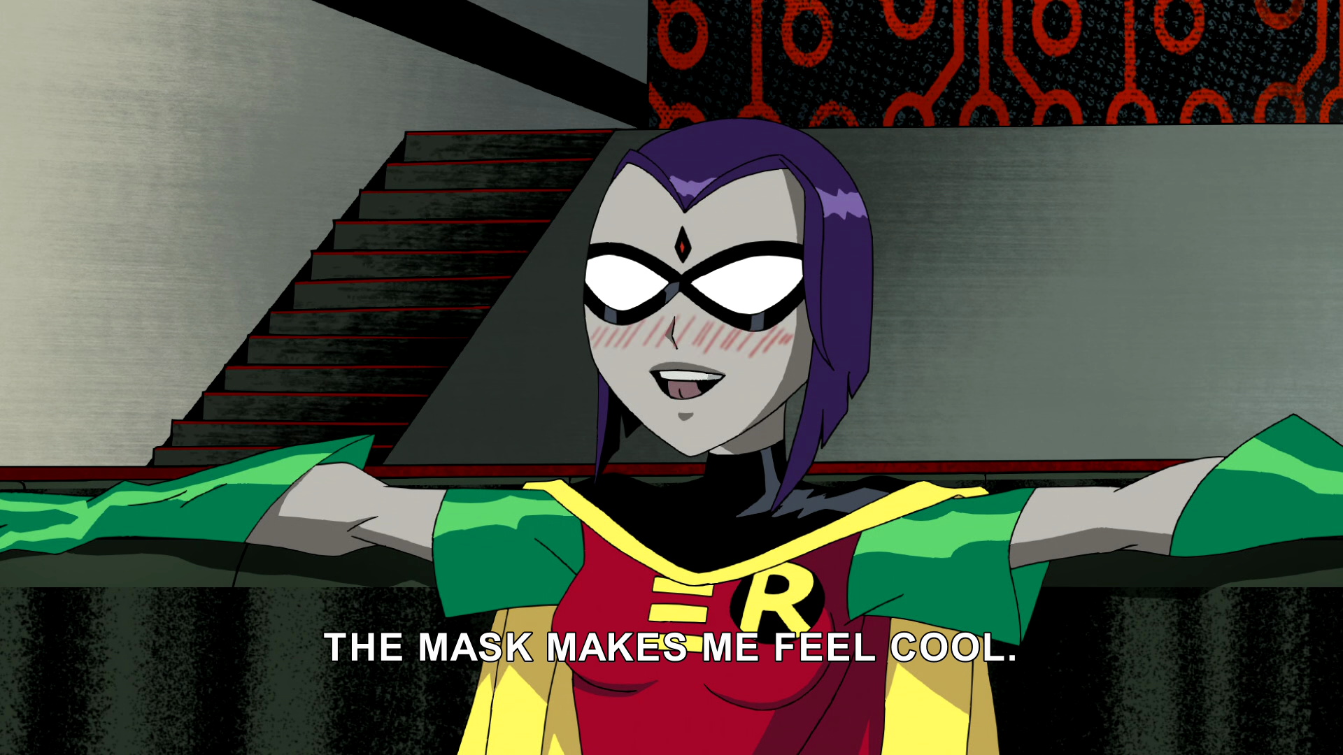 Raven Likes Weaing Robin's Mask Blank Meme Template