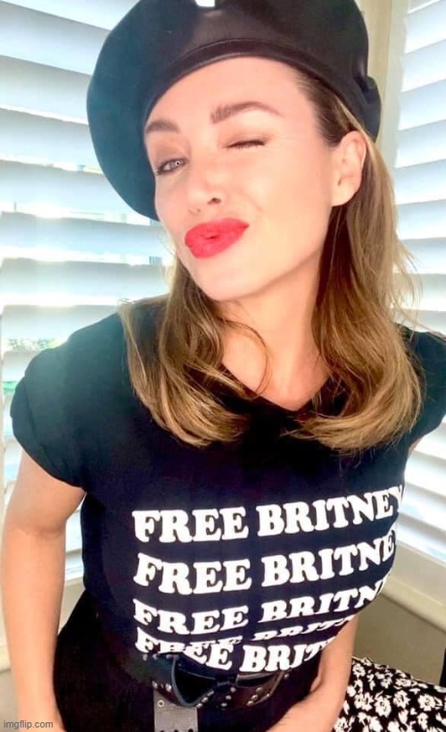 On team #FreeBritney. lol | image tagged in dannii free britney,britney spears,leave britney alone,britney,t-shirt | made w/ Imgflip meme maker