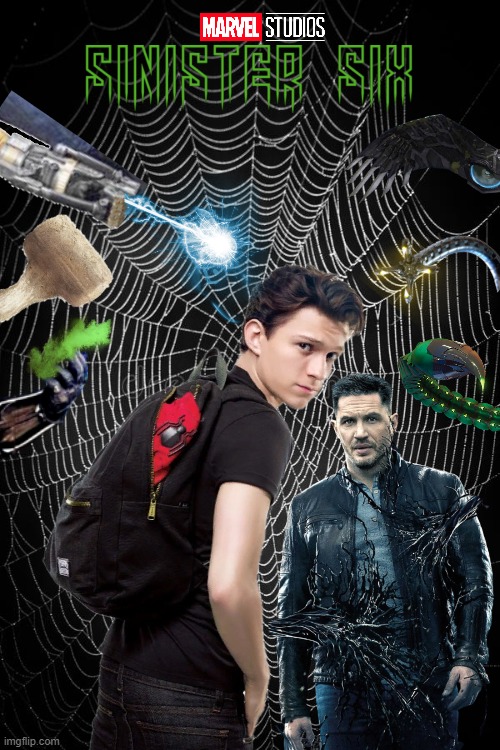 The Sinister Six (2023) Concept #2 | image tagged in spiderman,spiderman peter parker,venom,me and the boys,marvel,film | made w/ Imgflip meme maker