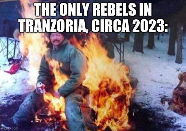 LIGAF Meme | THE ONLY REBELS IN TRANZORIA, CIRCA 2023: | image tagged in memes,ligaf | made w/ Imgflip meme maker
