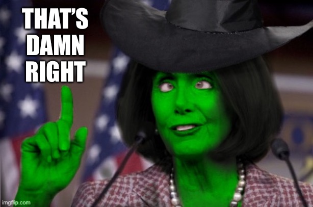 Halloween Pelosi | THAT’S DAMN RIGHT | image tagged in halloween pelosi | made w/ Imgflip meme maker