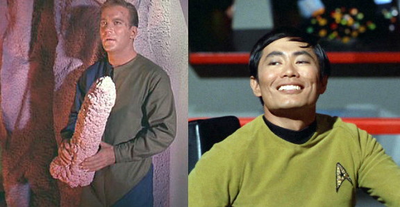 High Quality Kirk and Sulu Blank Meme Template
