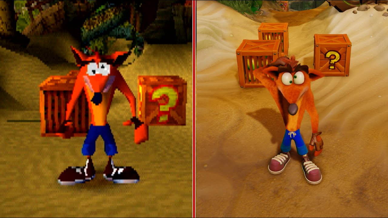 Crash Bandicoot comparison Blank Meme Template