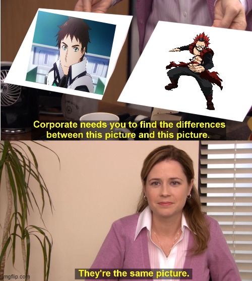 2 manly side characters who have fortification based powers | image tagged in memes,they're the same picture,Animemes | made w/ Imgflip meme maker