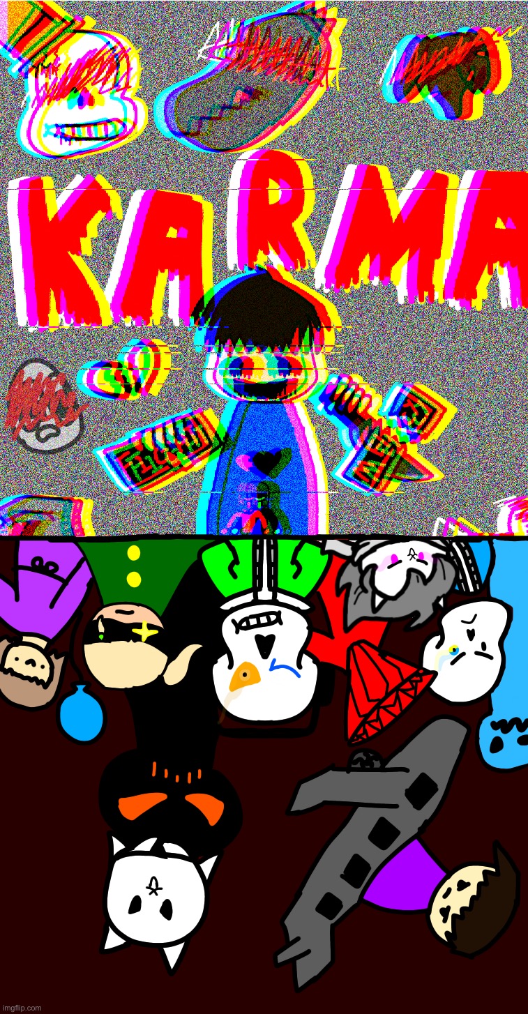 K A R M A (Spooktober special) | image tagged in memes,funny,drawings,undertale,karma,spooktober | made w/ Imgflip meme maker