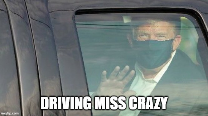 DRIVING MISS CRAZY | image tagged in trump | made w/ Imgflip meme maker
