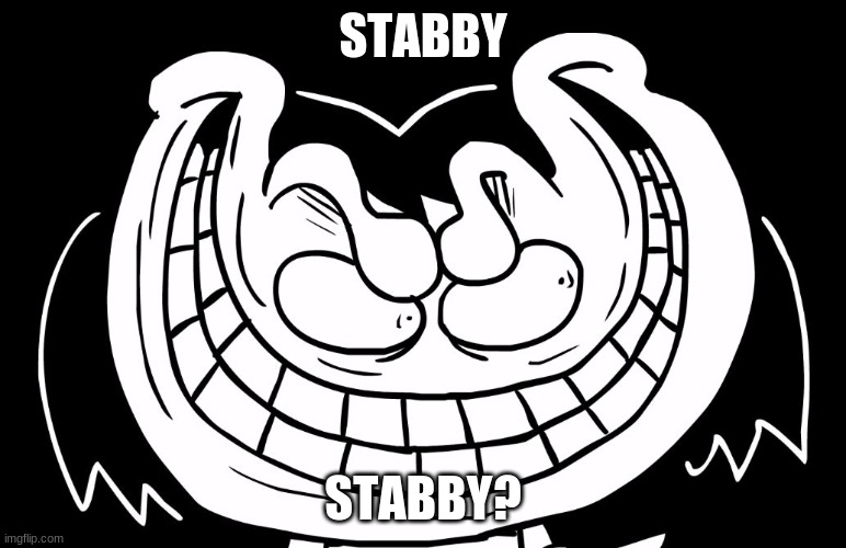 Frisk From Underpants | STABBY STABBY? | image tagged in frisk from underpants | made w/ Imgflip meme maker