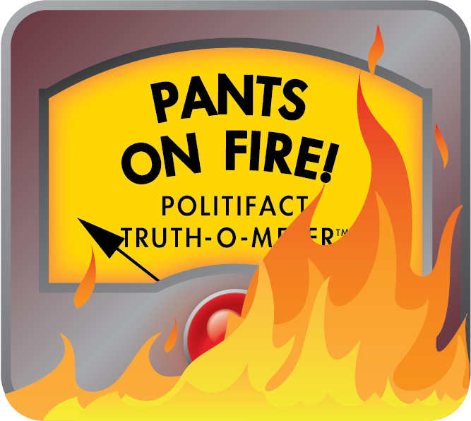 Pants On Fire Politifact Truth-O-Meter Blank Meme Template