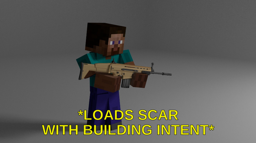 High Quality Minecraft Loads Scar Blank Meme Template