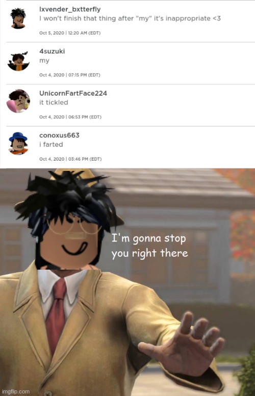 I'm Gonna Stop You Right There, 4suzuki | image tagged in im gonna stop you right there,roblox,fallout 4,fallout,vault-tec rep,vault boy | made w/ Imgflip meme maker