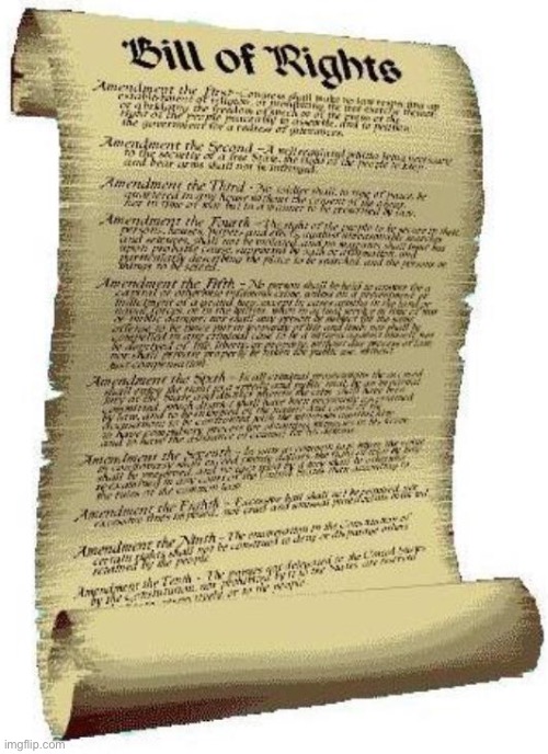bill of rights | image tagged in bill of rights | made w/ Imgflip meme maker