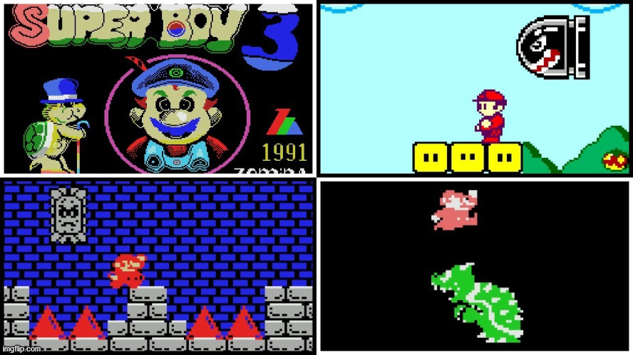 WHAT THE HECK?! | image tagged in bootleg,rip-off,super mario bros | made w/ Imgflip meme maker
