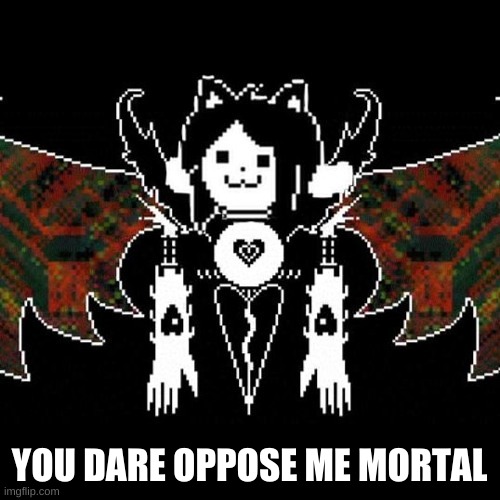 Temmy dreamur | YOU DARE OPPOSE ME MORTAL | image tagged in temmy dreamur | made w/ Imgflip meme maker