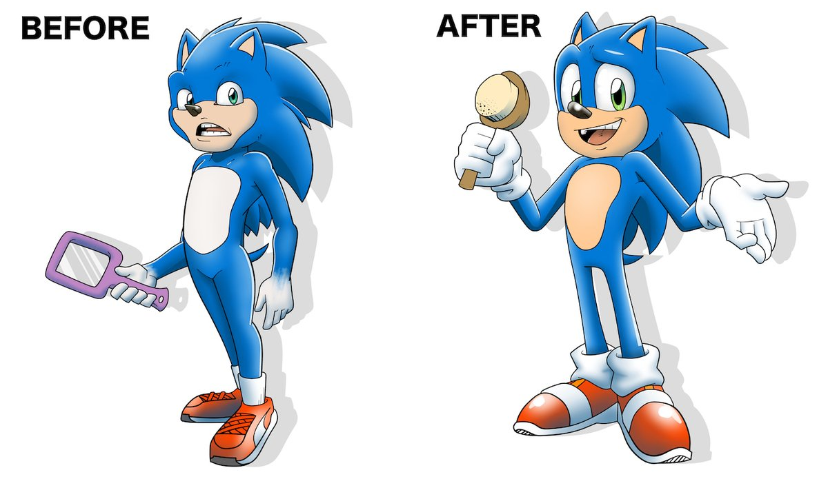 Teen Sonic (Fixed) Blank Meme Template