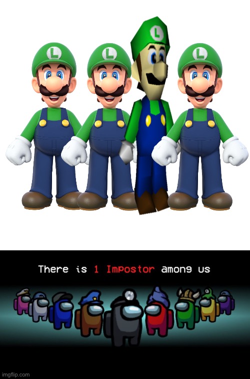 image tagged in there is 1 imposter among us,among us,gaming,super mario,memes | made w/ Imgflip meme maker