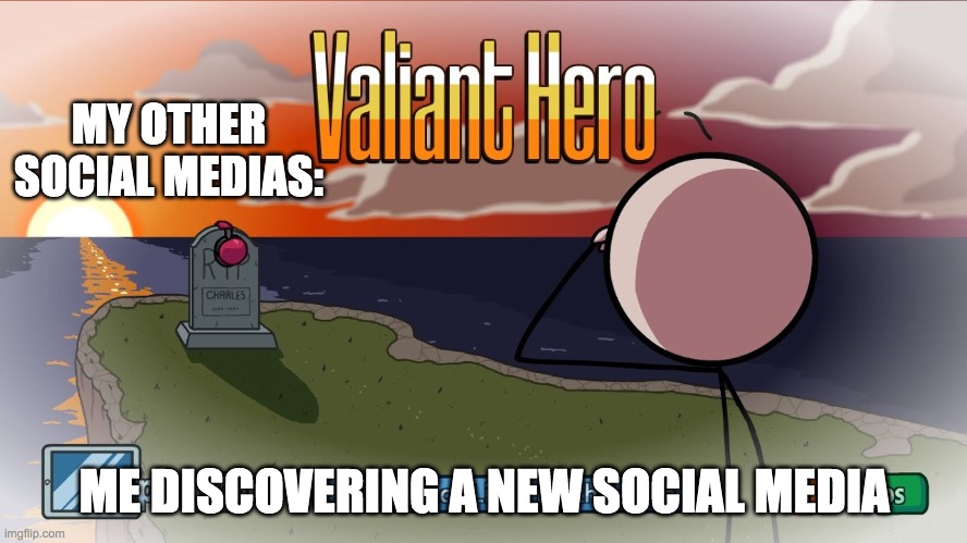 yash | MY OTHER SOCIAL MEDIAS:; ME DISCOVERING A NEW SOCIAL MEDIA | image tagged in henry stickmin | made w/ Imgflip meme maker