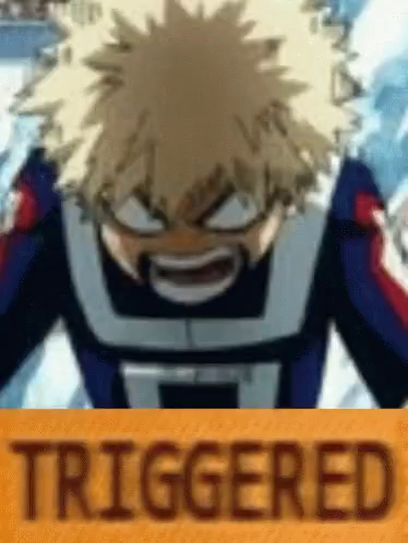 triggered bakuboi Blank Meme Template