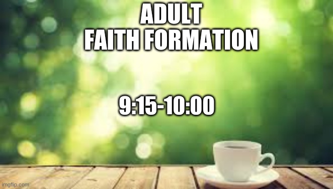 Monday after Time Change | ADULT FAITH FORMATION; 9:15-10:00 | image tagged in monday after time change | made w/ Imgflip meme maker