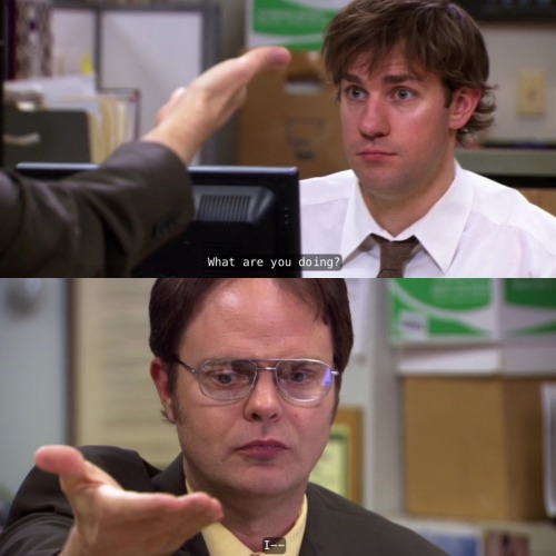 High Quality jim and dwight Blank Meme Template
