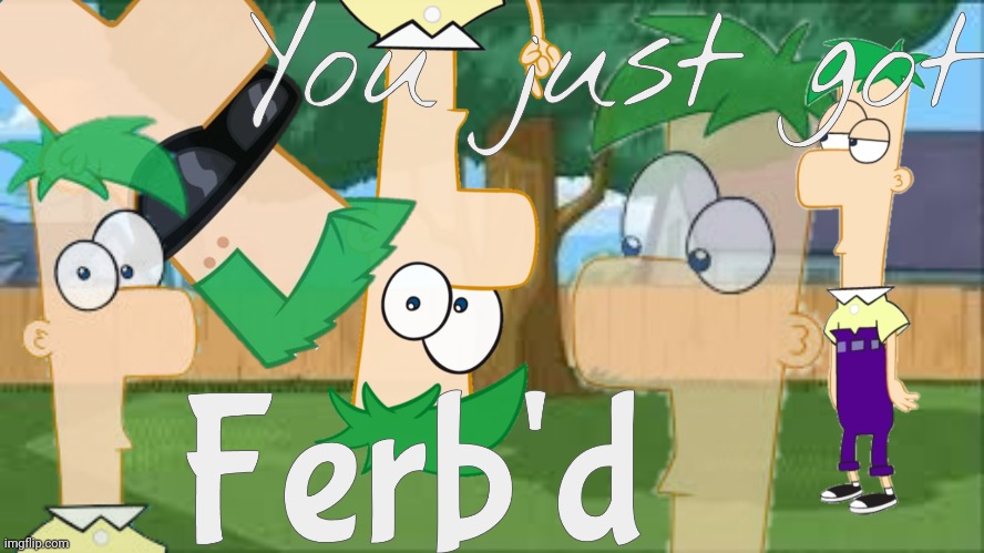 For all those Phineas and Ferb fans out there | image tagged in you just got ferb'd | made w/ Imgflip meme maker