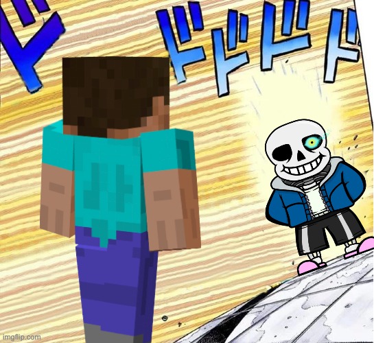 We live in a world where this is possible | image tagged in smash bros,minecraft,sans undertale | made w/ Imgflip meme maker