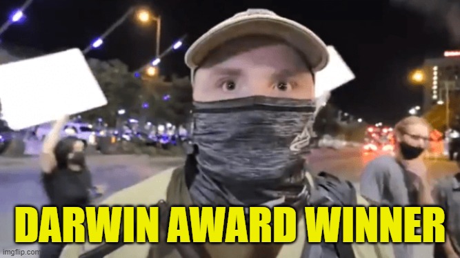 Garrett Foster | DARWIN AWARD WINNER | image tagged in garrett foster | made w/ Imgflip meme maker