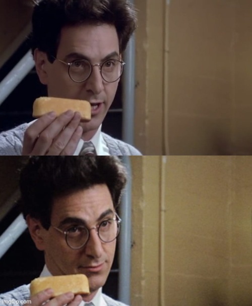 Egon Twinkie | image tagged in egon twinkie,ghostbusters,drstrangmeme | made w/ Imgflip meme maker