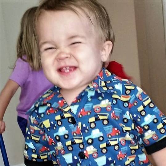 Laughing Toddler Blank Meme Template