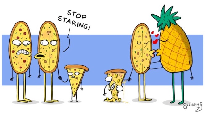 Pineapple & Pizza | image tagged in funny memes,comics/cartoons | made w/ Imgflip meme maker