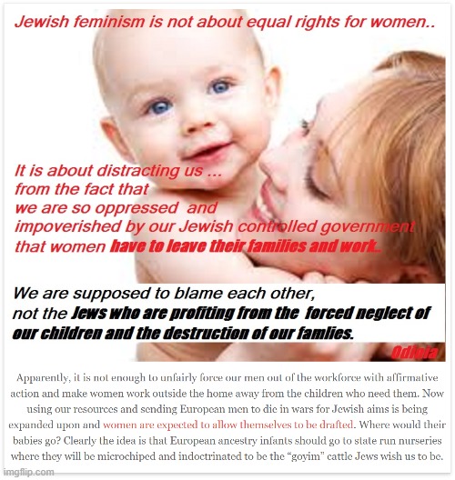 jewsih feminasm is treatin us all like cat.e maga | image tagged in maga,feminism,antisemitism,anti-semitism,anti-semite and a racist,repost | made w/ Imgflip meme maker