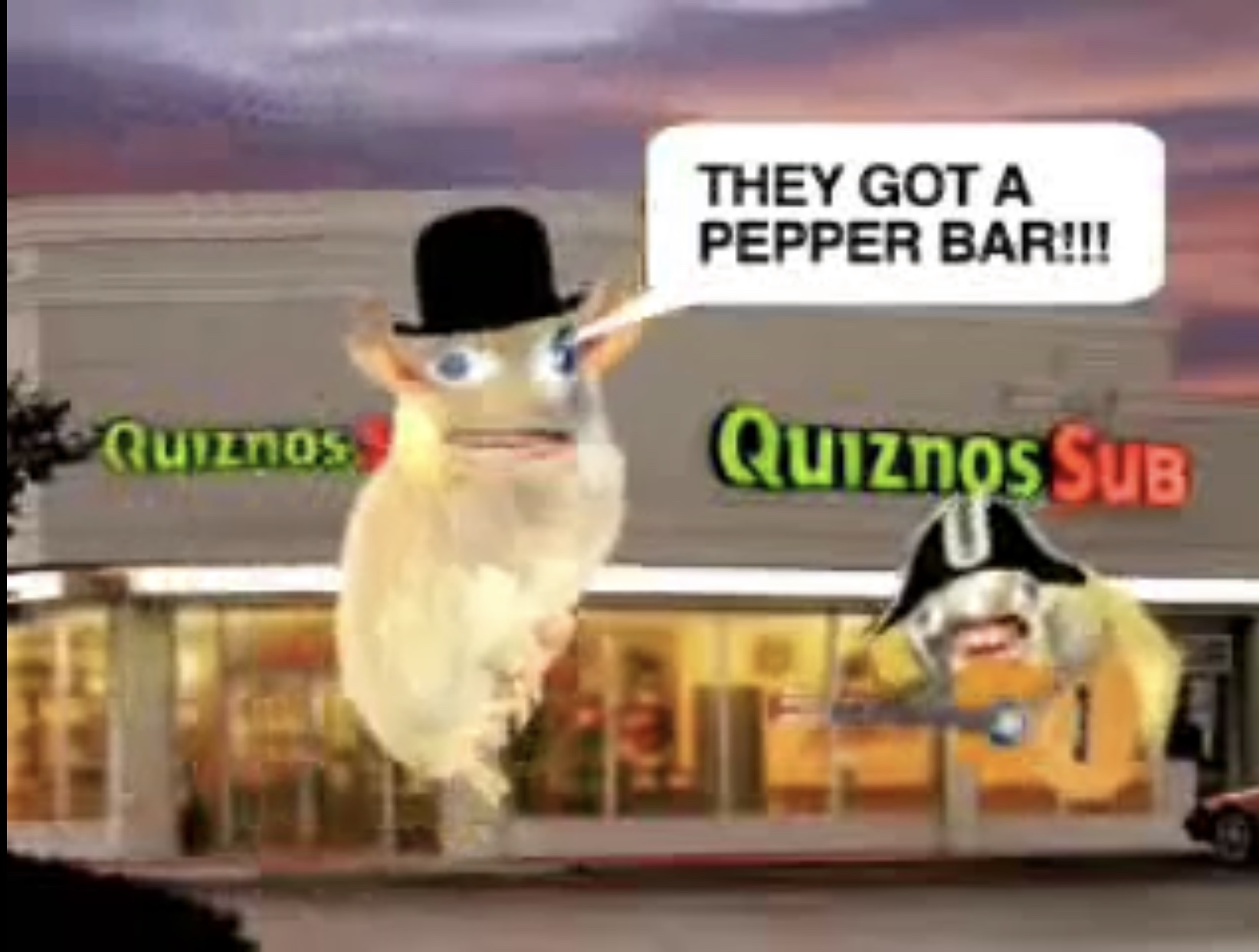 Quiznos Blank Meme Template