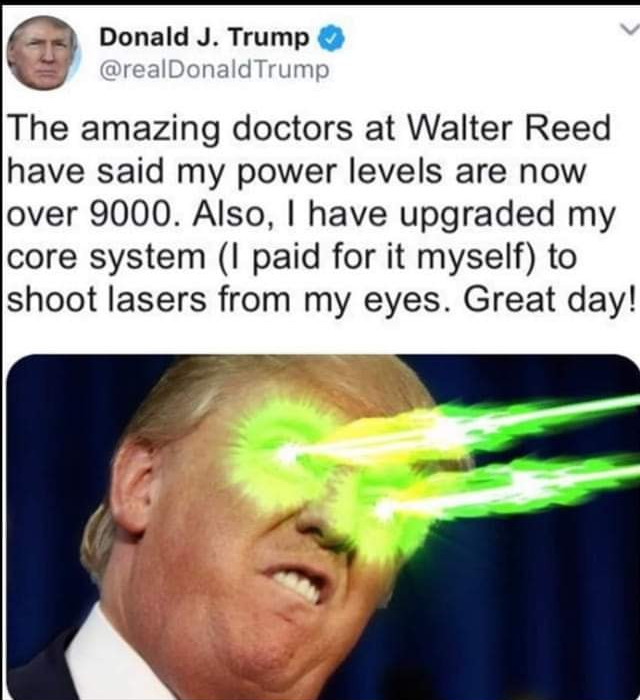 Trump laser eyes Blank Meme Template