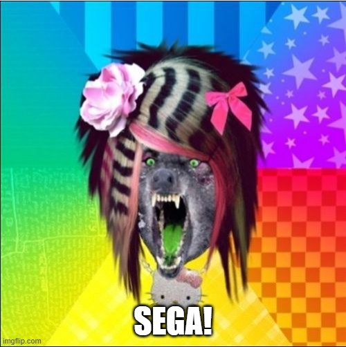 Scene Wolf | SEGA! | image tagged in memes,scene wolf,sega | made w/ Imgflip meme maker