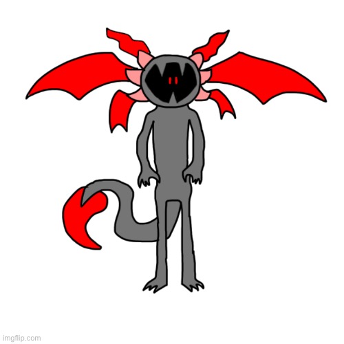 003-The demon axolotl - Imgflip