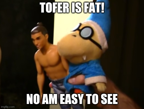 TOFER IS FAT! NO AM EASY TO SEE | made w/ Imgflip meme maker