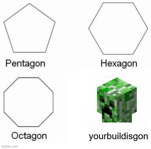 urbuildisgon | yourbuildisgon | image tagged in memes,pentagon hexagon octagon | made w/ Imgflip meme maker