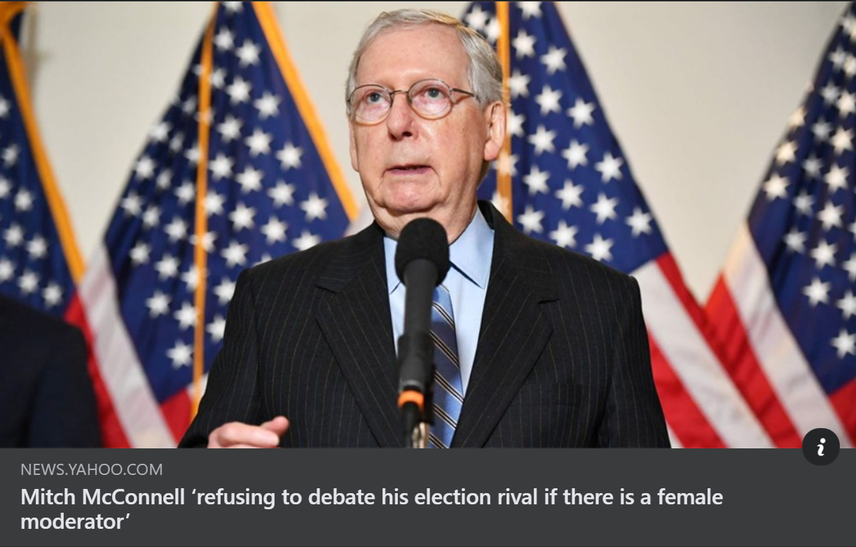 McConnell female moderator Blank Meme Template