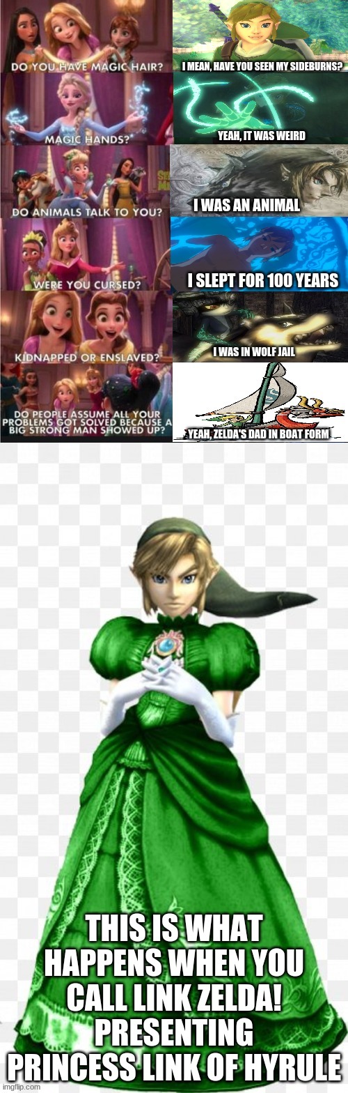 Link from Zelda Meme Generator Template