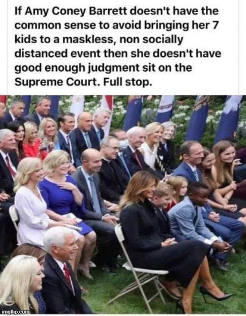 nono its differnt u dont need common sense to be a rightwing scotus justice maga | image tagged in amy coney barrett,scotus,supreme court,repost,social distancing,face mask | made w/ Imgflip meme maker
