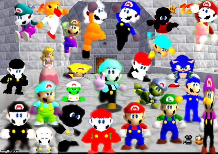 Everyone is here 2 | image tagged in memes,funny,mario | made w/ Imgflip meme maker