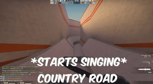 starts singing country roads Blank Meme Template