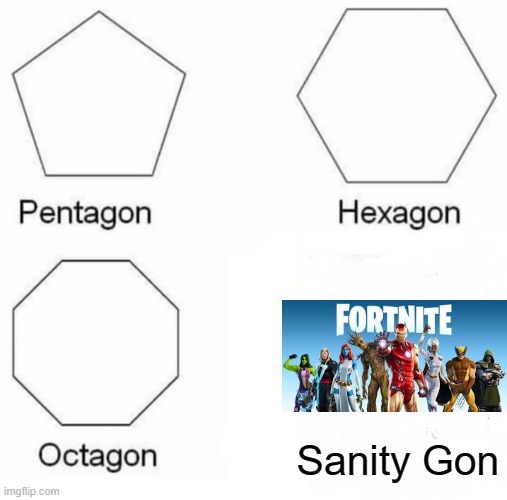 "Gon" S1 E2 | Sanity Gon | image tagged in memes,pentagon hexagon octagon | made w/ Imgflip meme maker